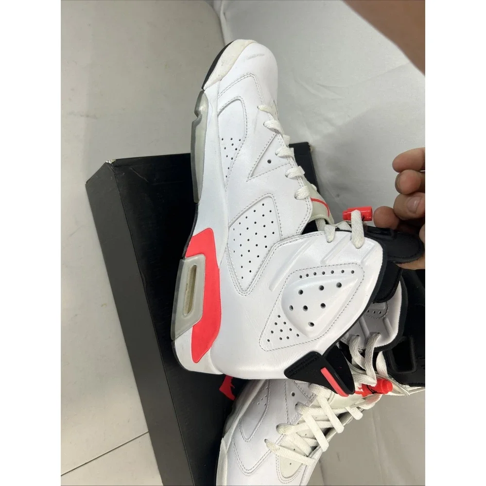 Nike Air Jordan 6 Retro White Infrared 2014 384664-123 With Box Size 12